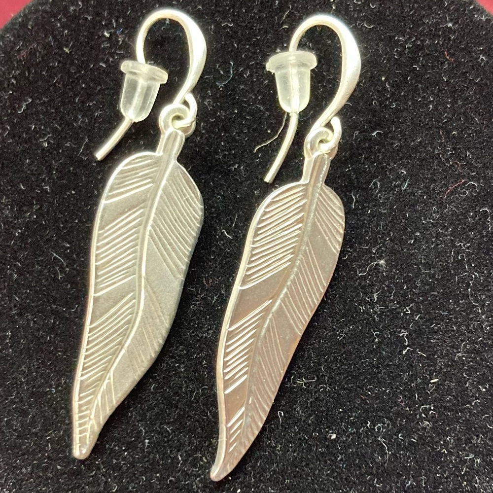 💜Feather Earrings